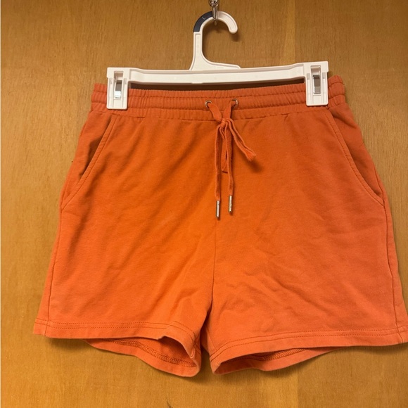 Pants - Orange Sweatshorts Size M